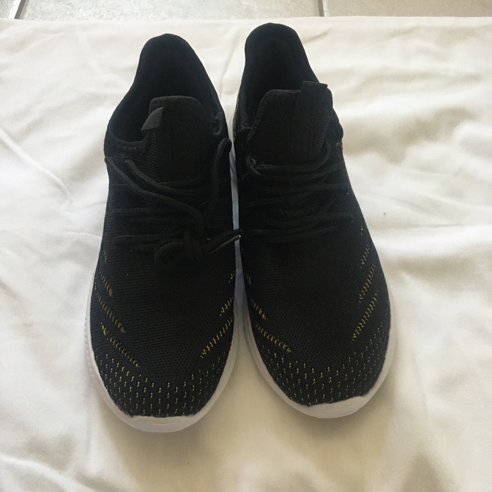 Women's Glitter Tennis Shoes Geers Black Size 3